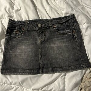 American Eagle dark gray Jean skirt size 4